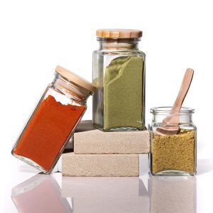 Empty Spice Container Pepper Shaker 100Ml Glass Spice Jar Salt Bottles With