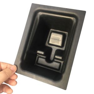 ODM Colored Paper Trays , Recycled Cardboard Packaging With Black Fiber