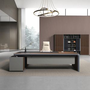 China Thickness 50mm Executive Office Desks Wood Classic And Elegant on sale