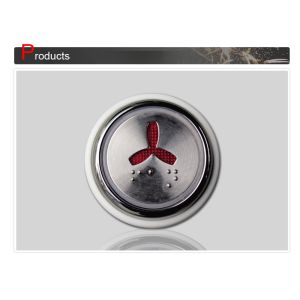 Stainless Steel Elevator Push Button 24DCV with Hole Size D37mm