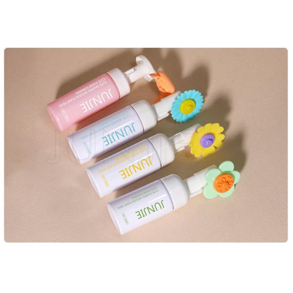 Cute New Style 100ml-200ml PET Mousse Foam Bottle Pressing Hand Sanitizer Plastic Bottle Face Wash Facial Cleanser Bottle