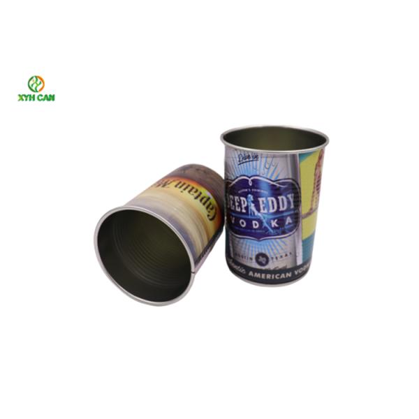 Tin Cans for Alcohol CMYK Glossy Lamination Alcohol Tin Boxes For Vodka Packaging