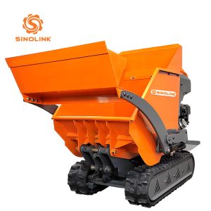 Hi Tip Mini Dumper Crawler Standing Construction Machine 500kg Load