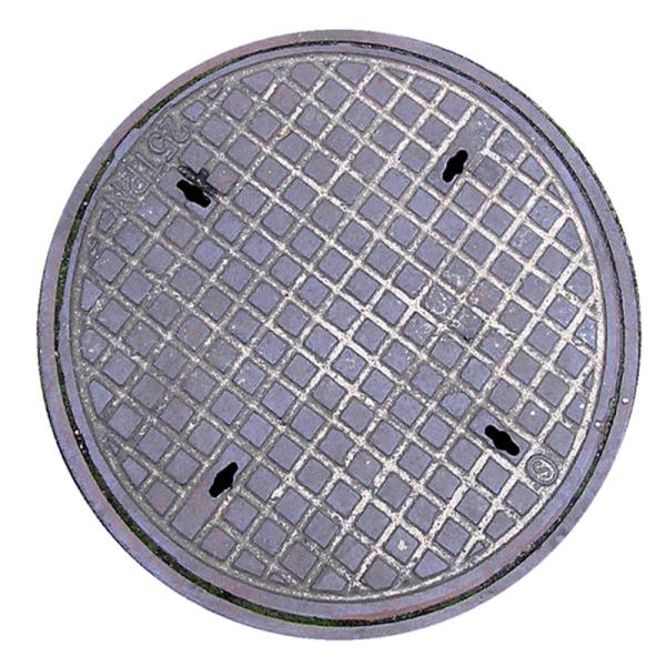 Round Light Duty Cast Iron Manhole Cover 600 x 600 With Frame SGS Approval