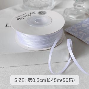 3mm Polyester Satin Ribbon Double Face High Density Satin Finish Poly Ribbon