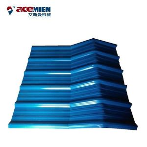 PVC With ASA Corrugated Roof Sheet Making Machine Plastic Glazed ABB Inverter