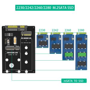 2 In 1 Combine M.2 NGFF Key B & MSATA SSD To SATA3 Adapter Seamless Integration
