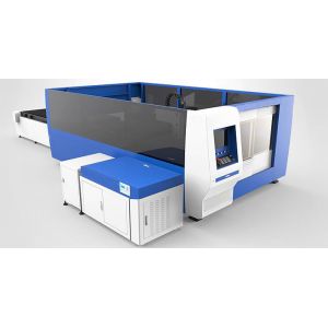20mm Carbon Steel CNC Fiber Laser Cutting machine with 2000W , exchanger table
