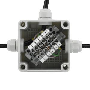 Pastic Electrical Enclosure Cable Junction Box 100*100*75mm with Connectors Waterproof