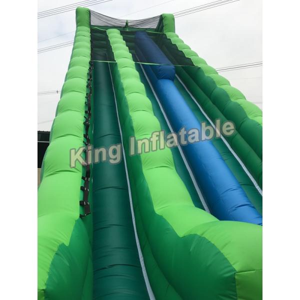 Blue / Green Customized Inflatable Water Slide With Constant Blowing System