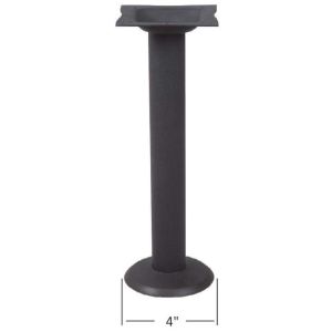 Bolt Down Metal Table legs Dining Table Base Black Wrinkle 28'' / 41'' Height