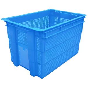 Harvesting Fruits Plastic Mesh Crate Customized Without Iron Handle