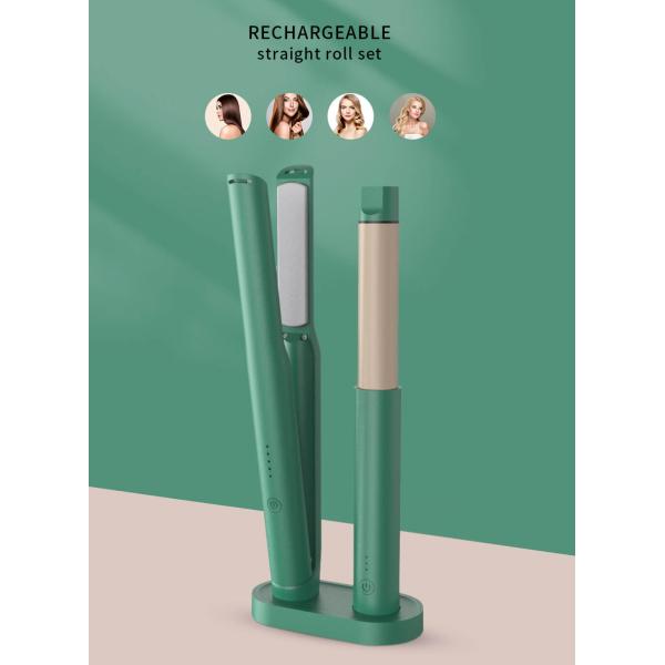 EMC Certification Portable USB Rechargeable Straight Curly Hair Set