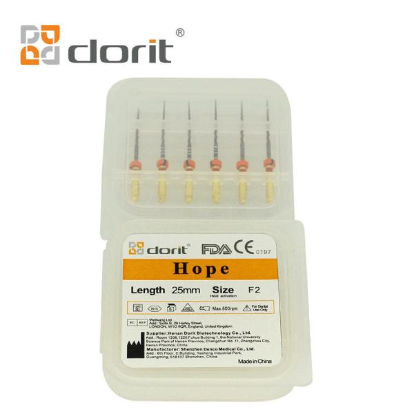 Quality 600rpm Root Canal Files F2 Red 25mm Hope Endodontic Files wholesale