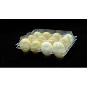 shenzhen factory supply stock egg tray 12 holes PVC folding boxes