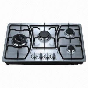 Quality Gas Hob with 4 Heads and Iron Burner Caps, Measures 760 x 500mm wholesale