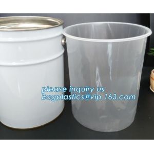 Plastic rigid round bottom drum liner, antistatic rigid pail liners, Rigid Pail