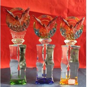 China Beautiful Crystal Transparet Trophy on sale