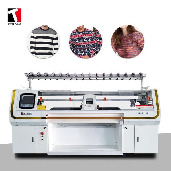 Quality Double System Flat Knitting Machine For 14G Knitted Sweater wholesale