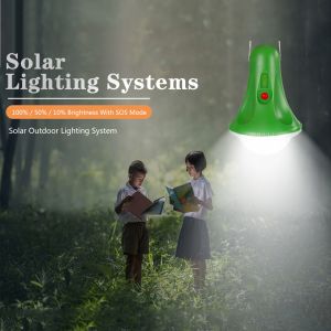 Solar Camping Light With 5200mah Li Battery Phone Charger Solar Flashlight