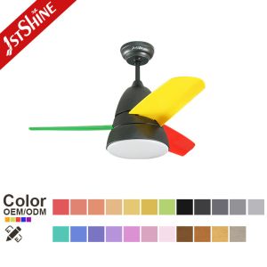 Bedroom Brushless Dimmable LED Ceiling Fan With Remote RoHS Certification