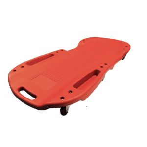 Red Color Foldable Creeper Car Mechanics Padded Creeper Trolley Seat Car Creeper