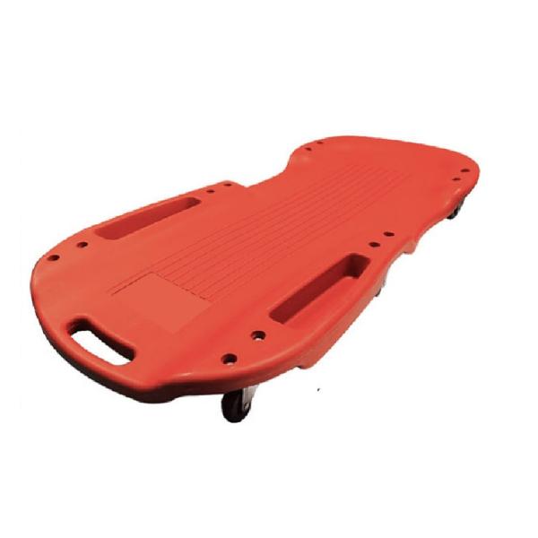 Red Color Foldable Creeper Car Mechanics Padded Creeper Trolley Seat Car Creeper