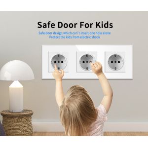 Offices Homes Electrical Wall Socket Round Box Wall Mounted Socket