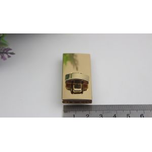 Fancy simple design gold & gunmetal color zinc alloy fittings metal twist turn