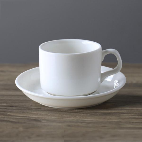 Quality White Coated Coffee Sublimation Mug Set With Spoon And Dish / Saucer wholesale