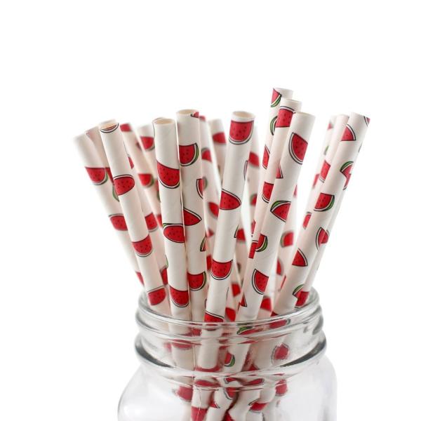 Quality Food Grade Bleached Coloured Paper Straws With Harmless Non Toxic Ink wholesale