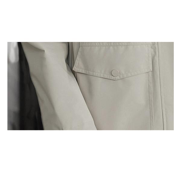 Moderate Style Ultra Thin Cotton Utility Jacket Women's Short Length