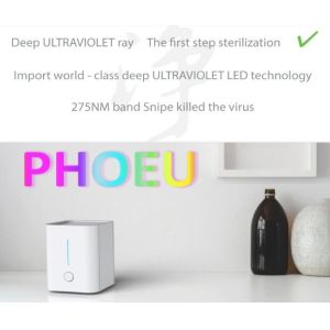 PM2.5 purification Table top mini purifier with UVC LED disinfection and active
