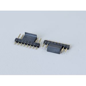 2.54mm Pitch Single-Row Pin Header Connector (8.5H Vertical), Gold-Plated PCB