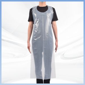 China Household Plastic Disposable PE Apron Waterproof Oil Proof Pollution Proof on sale