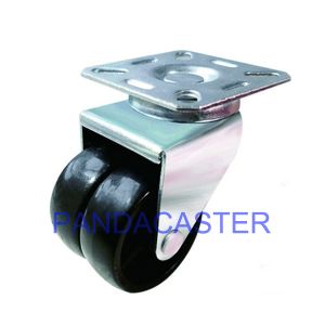 China Top Plate Swivel Furniture Moving Casters Double Row Polypropylene Wheels on sale