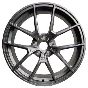 Lightweight T6061 custom forged alloy wheel rim with hollow spokes