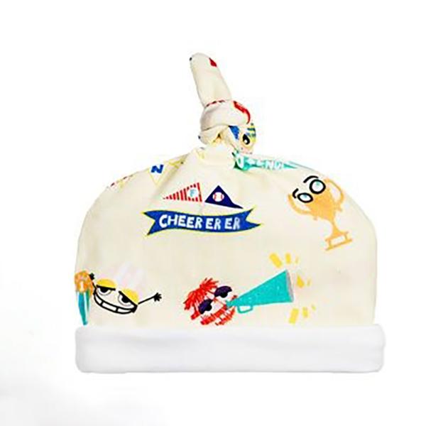 Baby Coming Home Set Newborn Long Sleeve Printed Romper + Bib + Hat 3 Pieces Baby Clothes Set