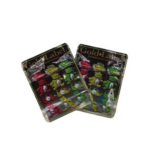 Three Side Sealing Zippered Mylar weed Bags Self Contained Gravure Printing