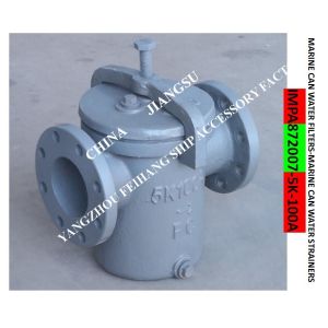 China IMPA872007-JIS 5K-100A- S-TYPE main engine sea water pump inlet straight cylindrical sea water filter on sale