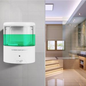 Public no touch Wall Mount Soap Dispenser Sensor Hands Silicone Soap liquid