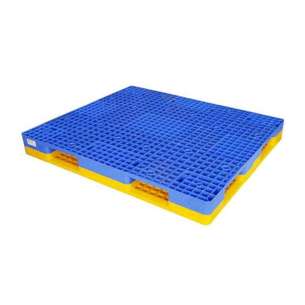 Quality Double Faced 1400*1200mm Rackable Plastic Pallet 1500Kg Racking Load wholesale