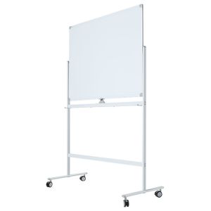 360 Degree Mobile Magnetic Whiteboard With Wheels No Chromatic Aberration