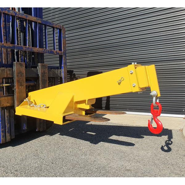 Quality 4700kg Angled Extendable Jib Forklift Attachment Metal Fabrication wholesale
