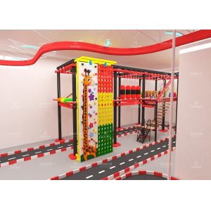 Large Theme Indoor Trampoline Park Playground With Climbing Wall