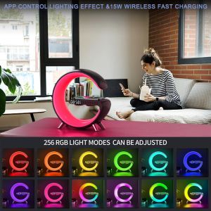 Portable G Speaker Lamp - High Sound Quality with Voice Control for Bedroom