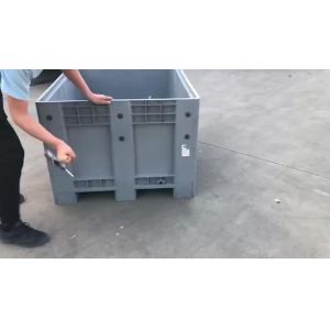 Cheap Best quality bulk container 1200*1000*760mm large plastic pallet box for sale