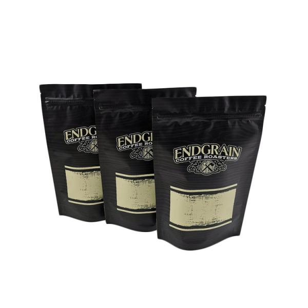 Quality Snack Cookies Coffee Tea Packing Bag MOPP VMPET PE Matt Finish Black Moisture Proof wholesale