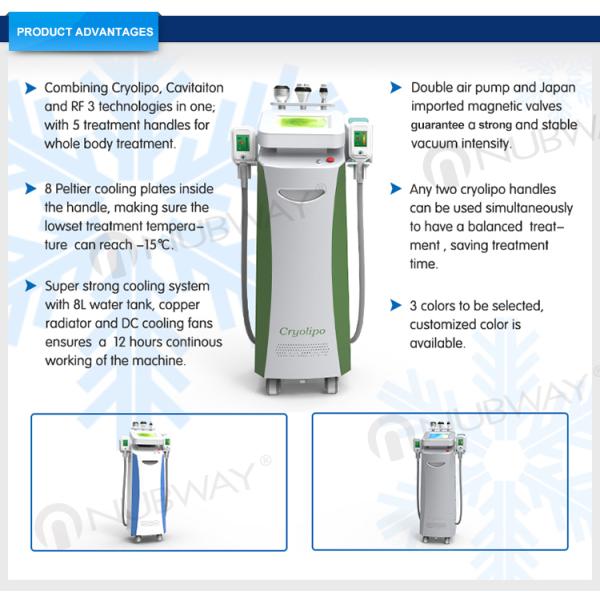 FDA approved cool sculpting equipment whole body 5 handpieces cryolipolysis cryotherapy
