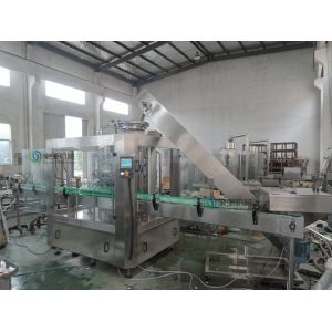 3000 BPH Water Glass Bottle Filling Machine With Twist off Cap , Hot Filling